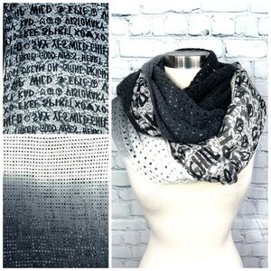 |•BCBGENERATION REVERSIBLE! INFINTY SCARF•| Black Grey Tan Brown 20x60